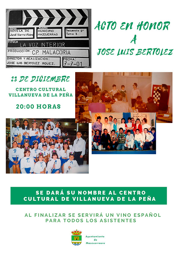 HOMENAJE A JOSE LUIS BERTOLEZ RODRIGUEZ